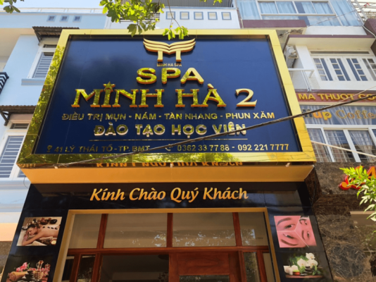 Bảng hiệu spa tại Đăk Nông