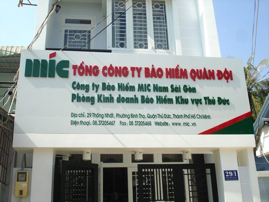 Bảng hiệu công ty tại Đăk Nông