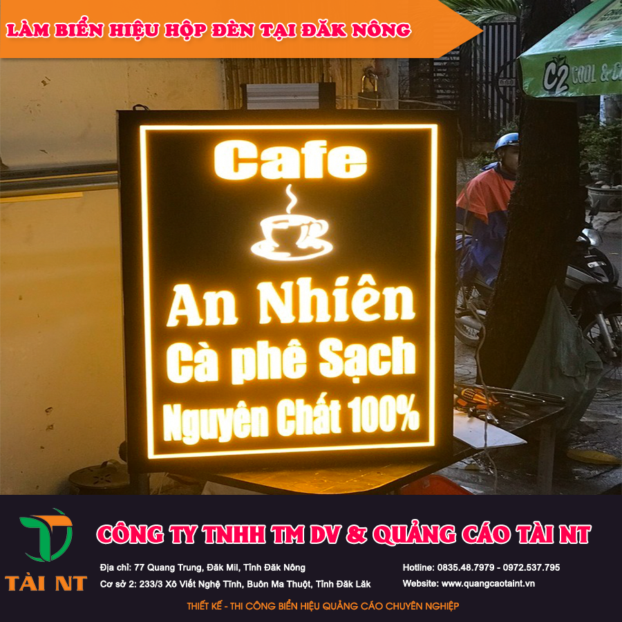 Làm bảng hiệu hộp đèn tại Đăk Nông