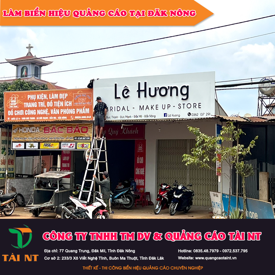 Biển hiệu quảng cáo tại Đăk Nông