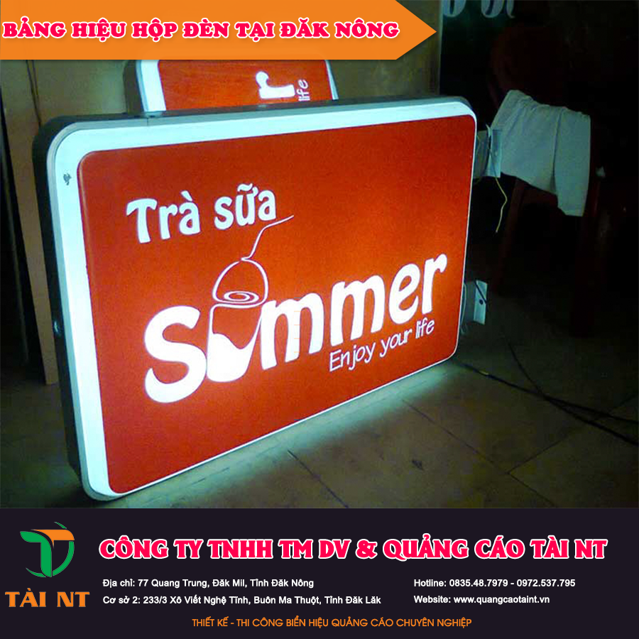 Bảng hiệu hộp đèn tại Đăk Nông