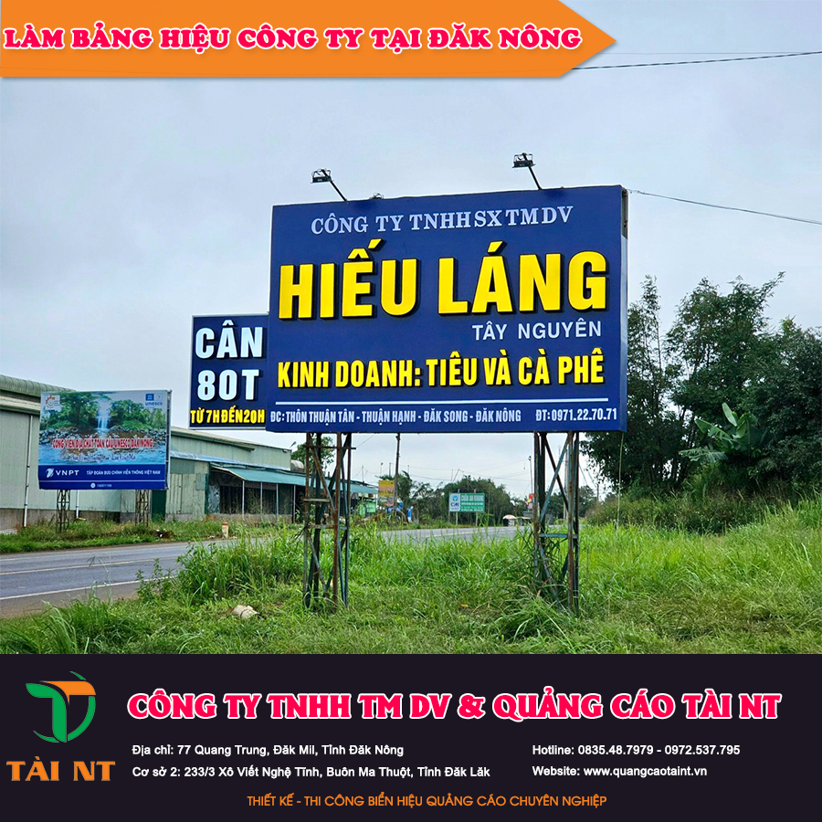 Làm bảng hiệu công ty tại Đăk Nông