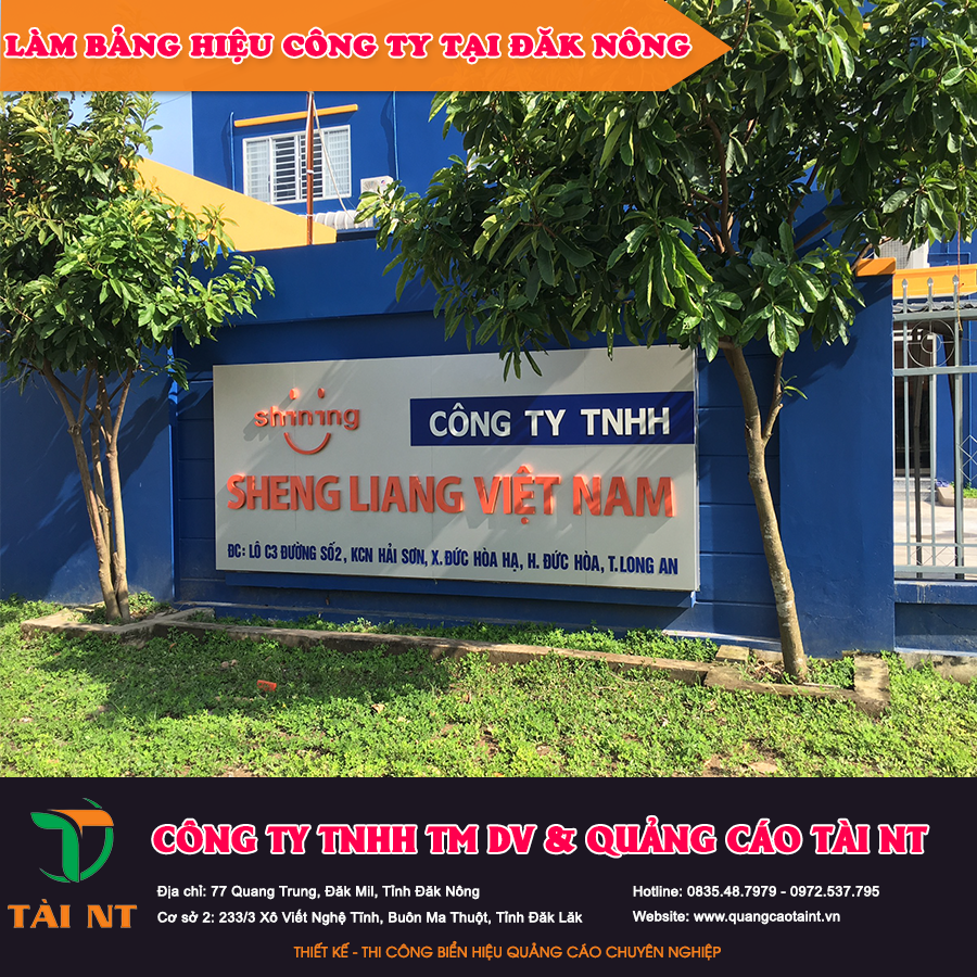 Làm bảng hiệu công ty tại Đăk Nông
