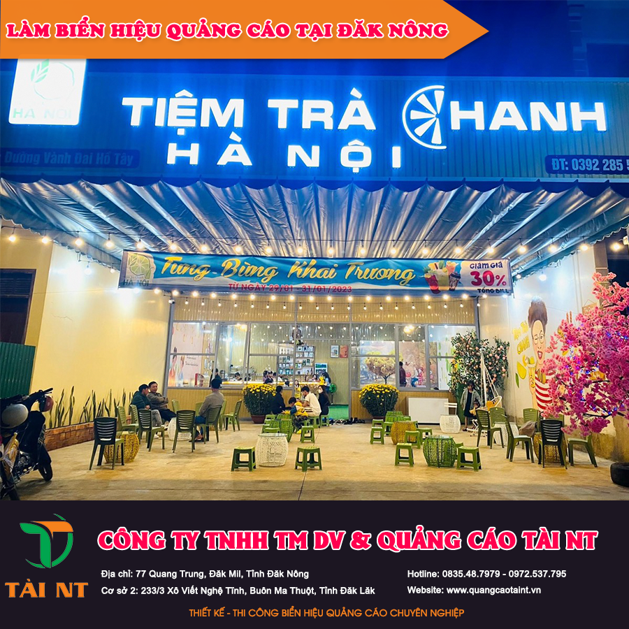 Làm biển hiệu quảng cáo tại Đăk Nông